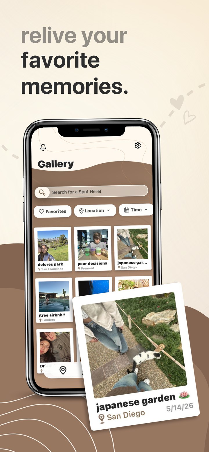 Released Keepsake Polaroid Gallery with shared photos and saved memories.
